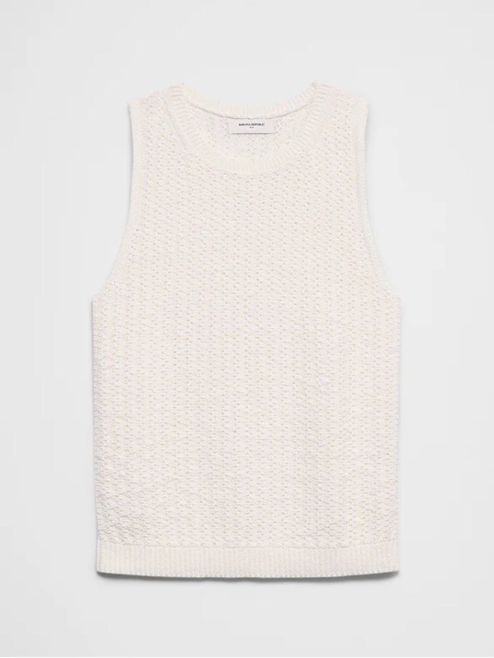 NWT Banana Republic cotton-blend textured sweater tank